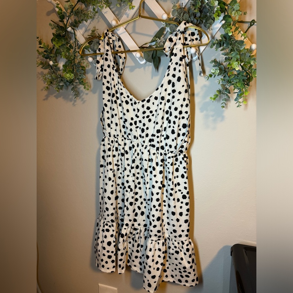 Shein Black and White Print Dress